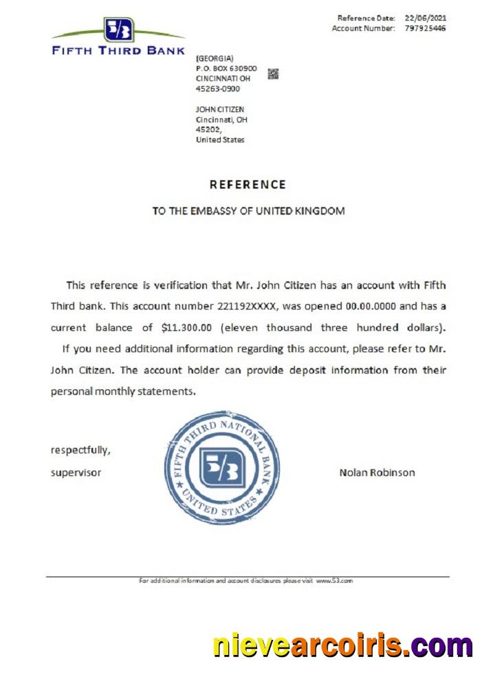 USA Fifth Third Bank reference